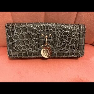 NY&C grey snake texture wallet